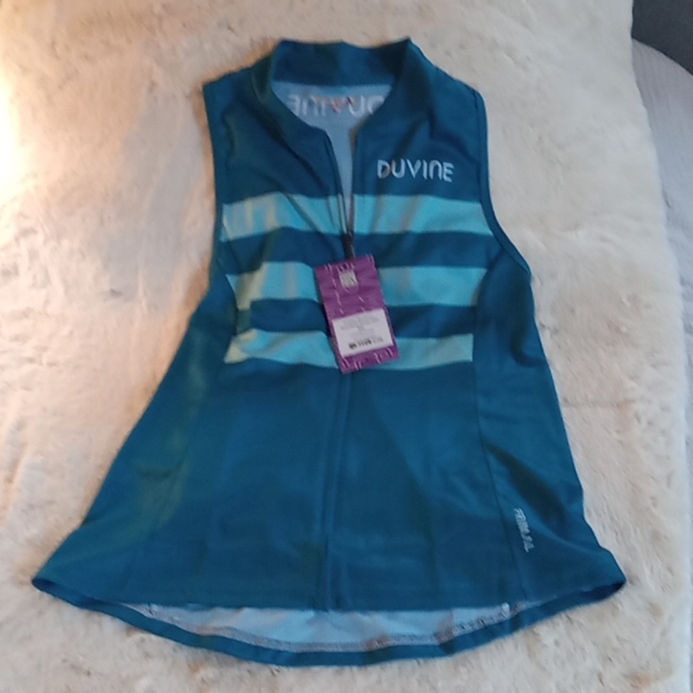 Women's Blue Sleeveless Jersey